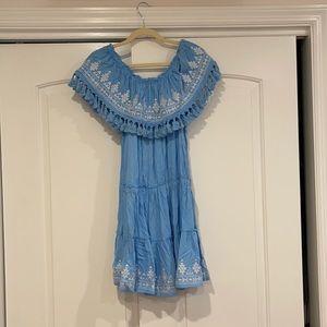 Vintage Havana Off the shoulder boho dress